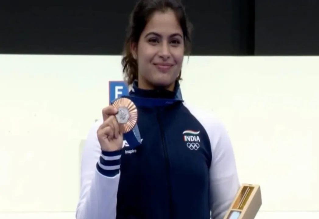  मनु भाकर ओलंपिक में निशानेबाजी में पदक जीतने वालीं 5 निशानेबाज बनी हैं। फोटोः IANS 