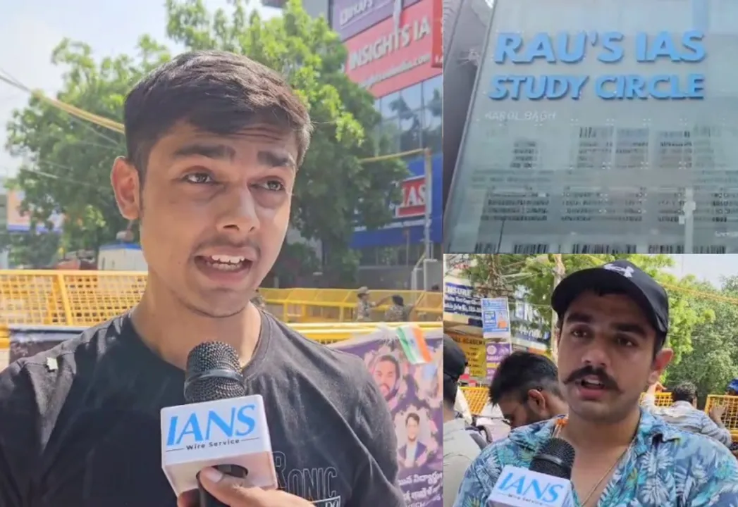  एक छात्र ने कहा कि एमसीडी की लापरवाही के कारण तीन छात्रों की जान गई। फोटोः IANS 