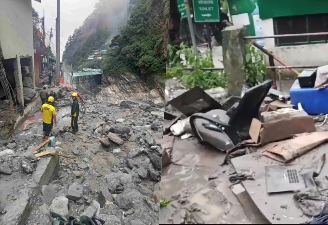  तेज बारिश और बादल फटने से यमुनोत्री में भारी तबाही। फोटोः IANS 