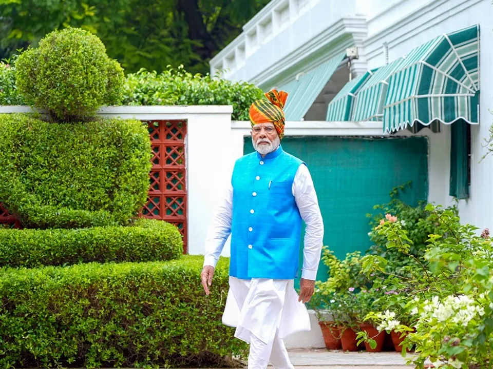  पीएम मोदी ने स्वतंत्रता दिवस पर लाल किला से दिया सबसे लंबा भाषण (फोटो- IANS) 