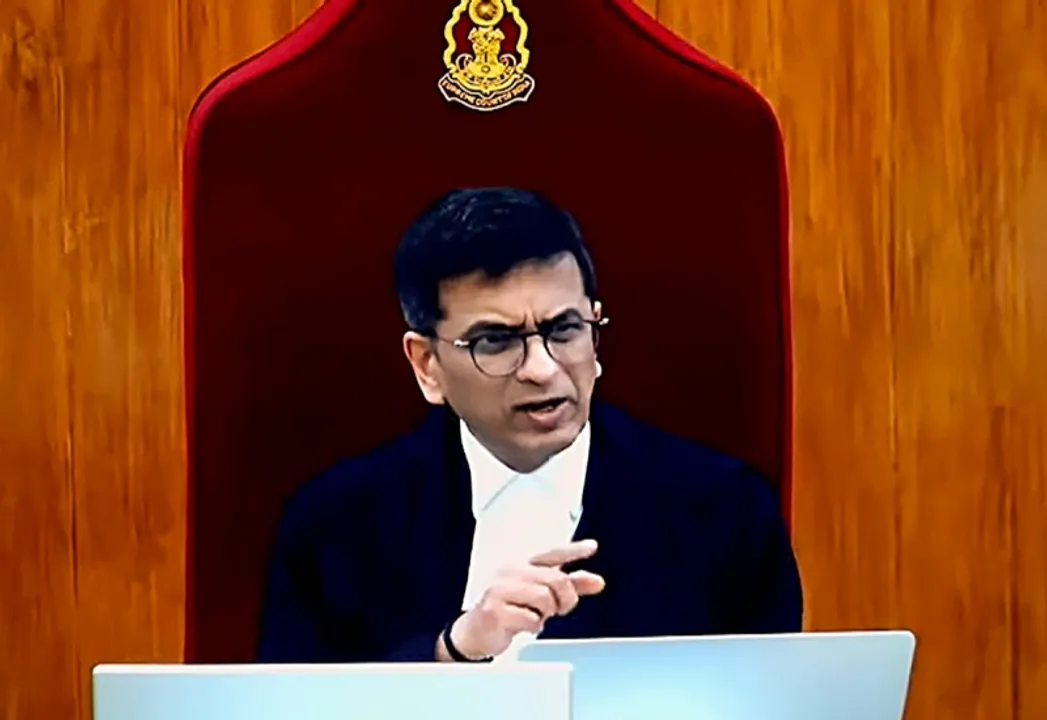  मुख्य न्यायाधीश (सीजेआई) डीवाई चंद्रचूड़। फोटोः IANS 
