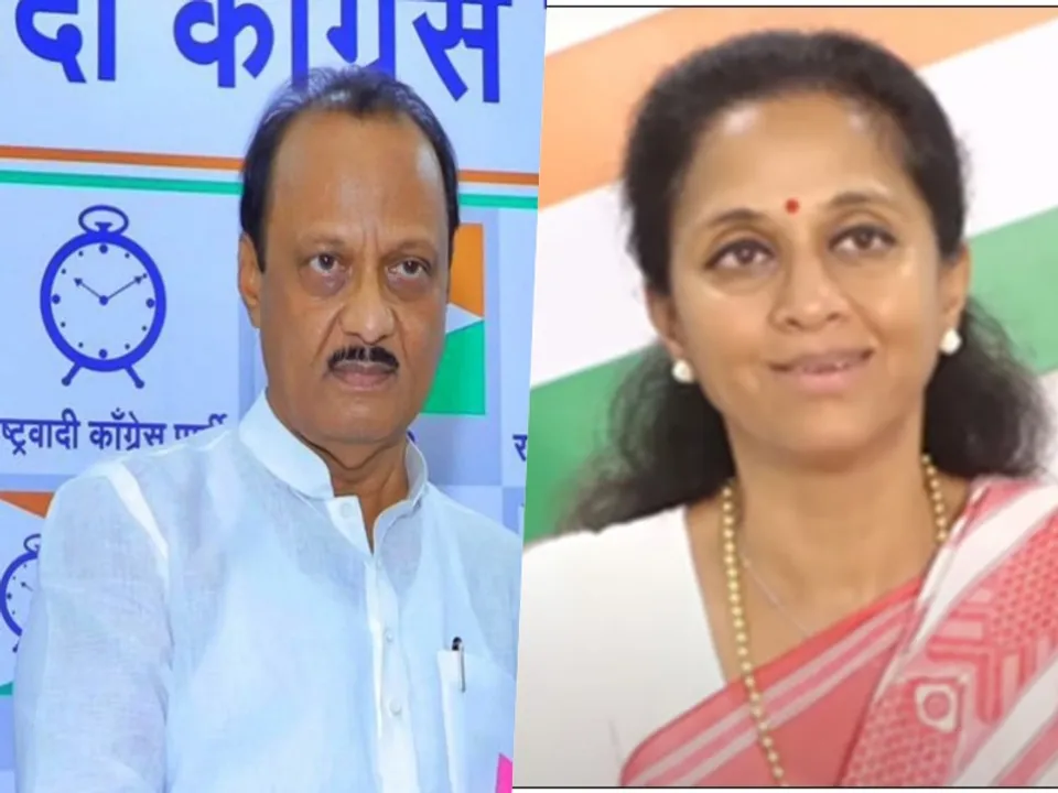  अजित पवार और सुप्रिया सुले। फोटोः IANS 