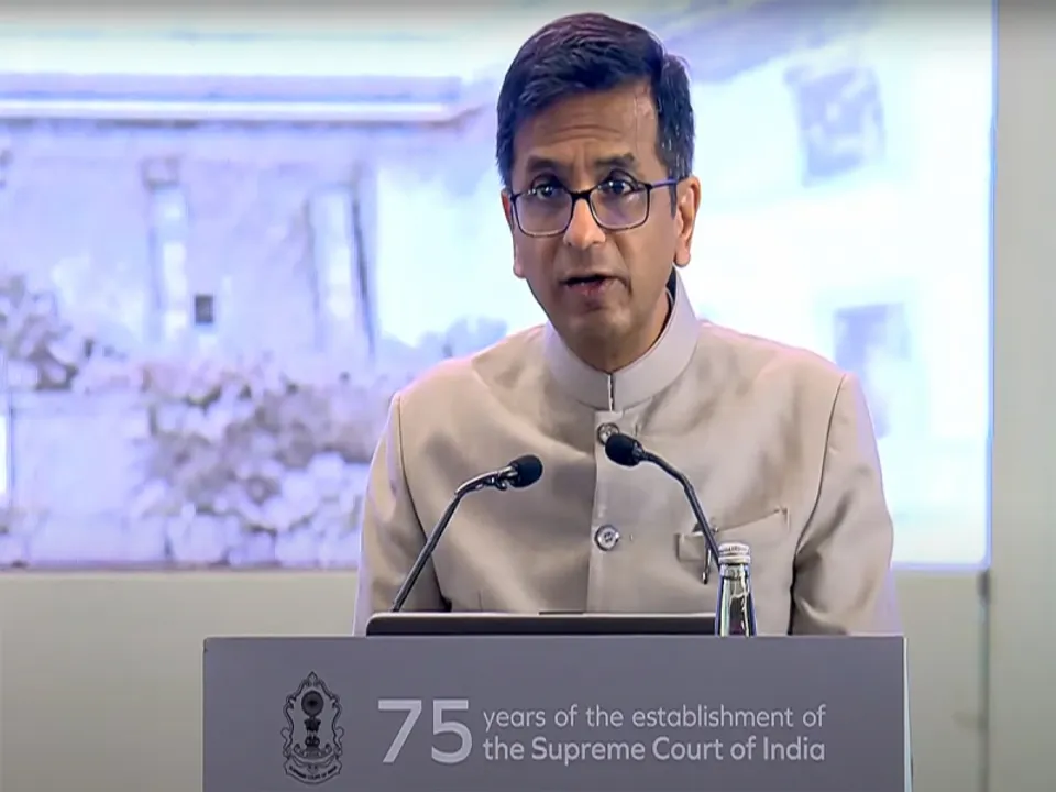  भारत के पूर्व मुख्य नायाधीश डीवाई चंद्रचूड़। फोटोः IANS 