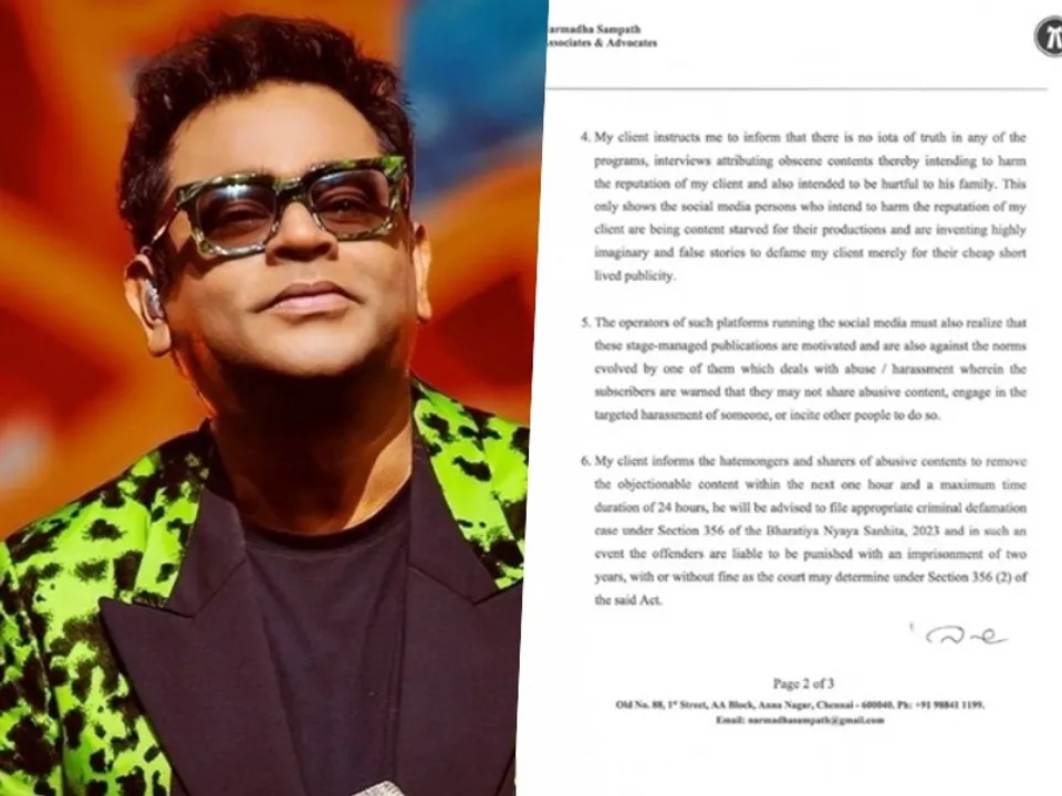  कानूनी नोटिस में चेतावनी दी गई है कि अगर तलाक के बारे में आपत्तिजनक कंटेंट उनके संबंधित प्लेटफॉर्म से नहीं हटाए गए तो गंभीर परिणाम भुगतने होंगे। 