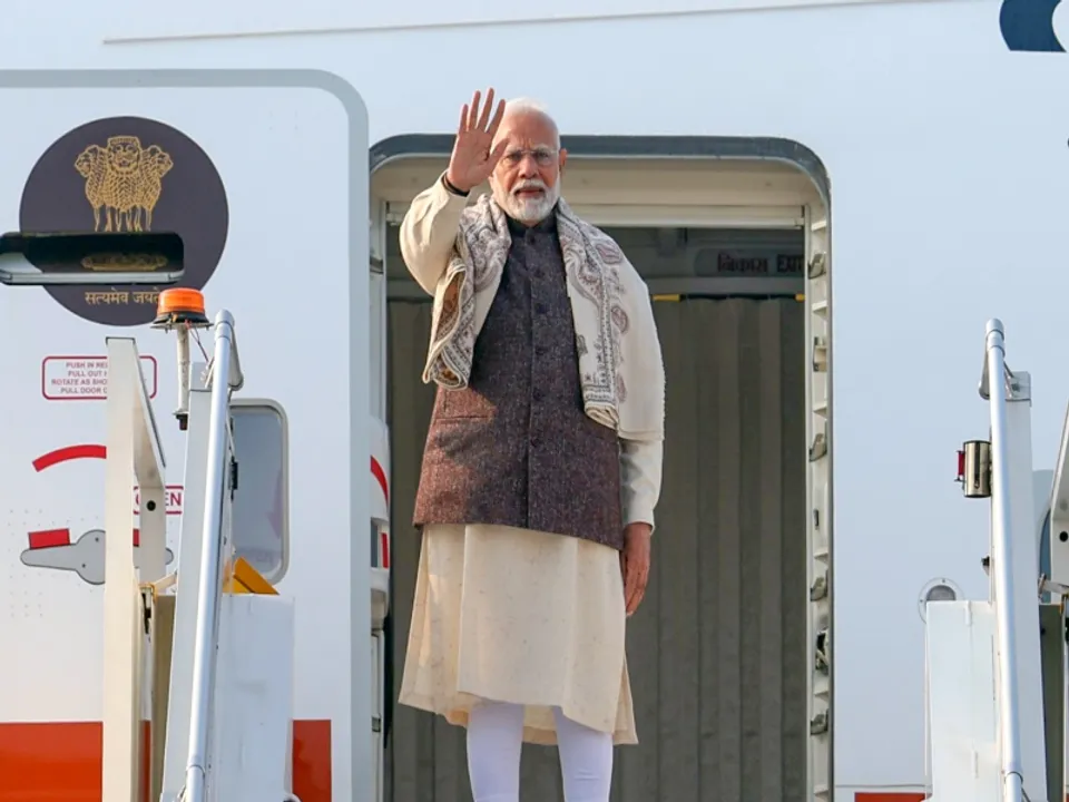  New Delhi: Prime Minister Narendra Modi departs for Kuwait from New Delhi on Saturday, December 21, 2024. PM Modi will undertake a two-day visit to Kuwait, becoming the first Indian Prime Minister to visit the Gulf nation in 43 years. (Photo: IANS) 