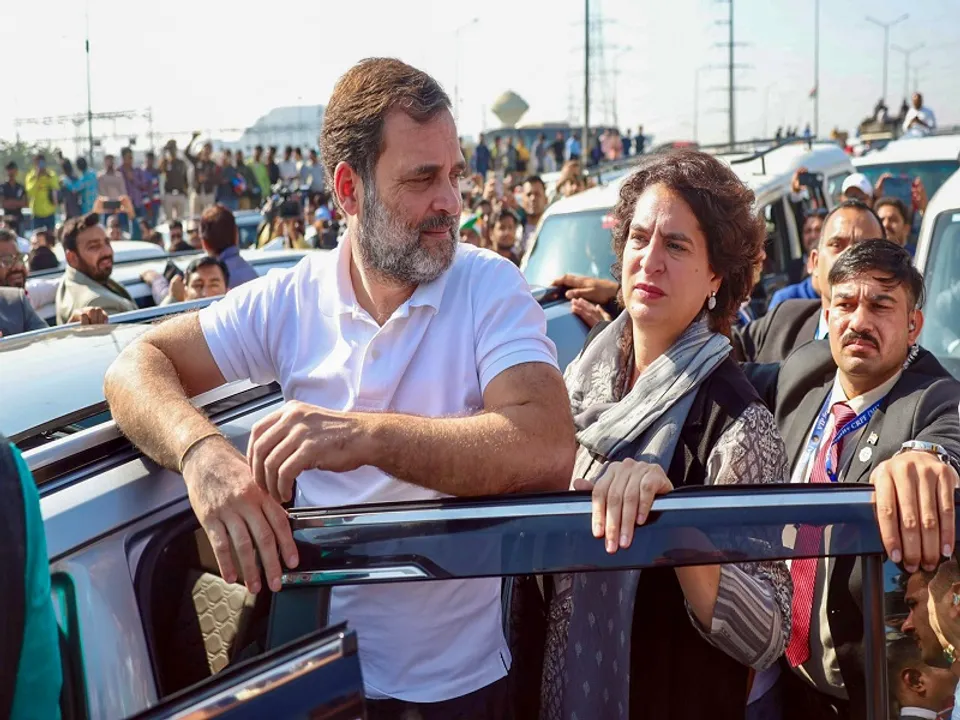  राहुल गांधी को पुलिस ने गाजीपुर बॉर्डर पर रोका (फोटो- IANS) 