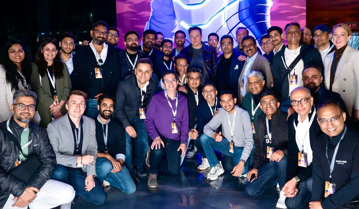  टेस्ला सीईओ के साथ हुई बैठक में शामिल हुए बिजनेस लीडर्स, फोटोः एक्स अकाउंट (https://x.com/riteshagar) 