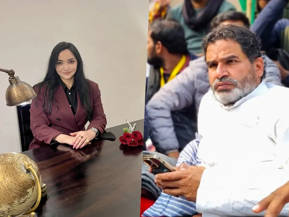  पुष्पम प्रिया और प्रशांत किशोर। फोटोः एक्स  