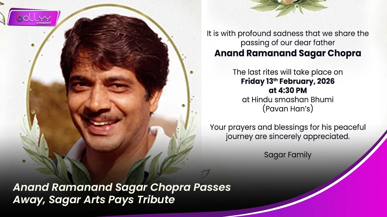Anand Ramanand Sagar Chopra Passes Away, Sagar Arts Pays Tribute