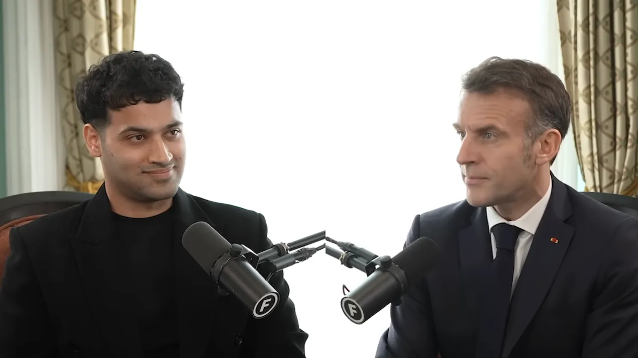 Raj Shamani with Macron