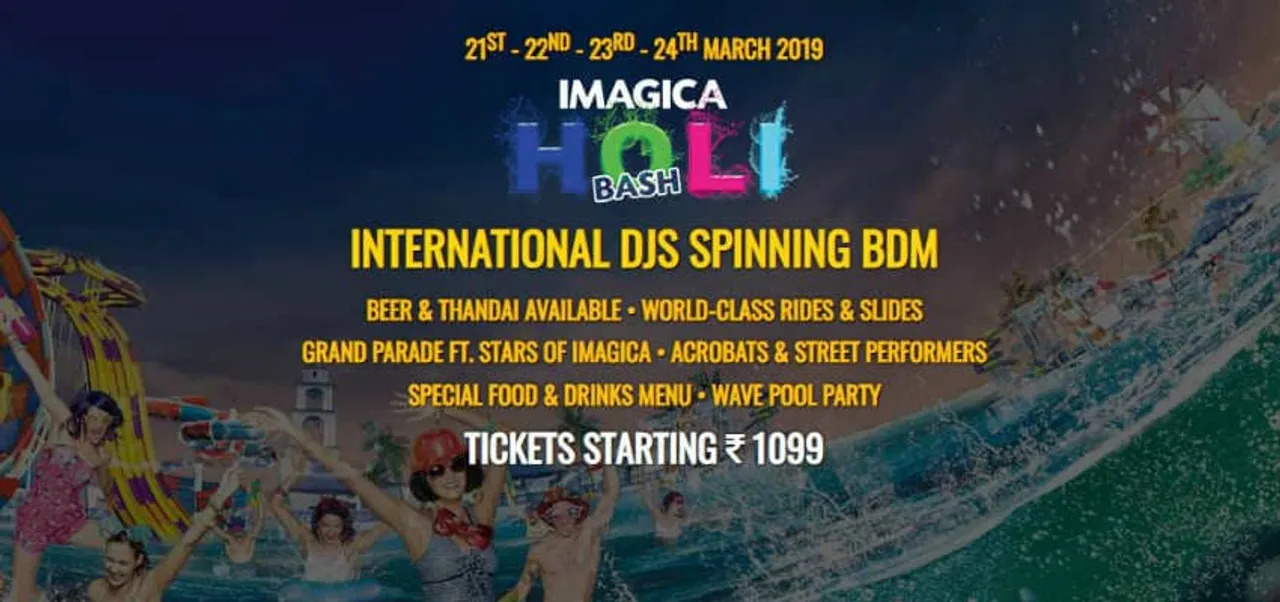 Imagica Online Booking, Imagica Holi Bash 2019