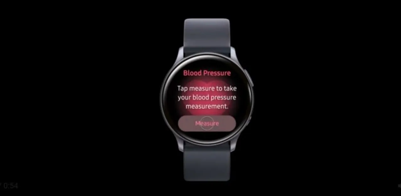 Samsung Galaxy Active 2 watch measures BP