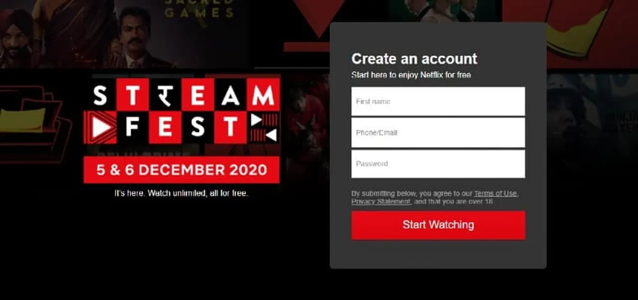 Netflix StreamFest at Capacity? Watch for free in the coming week!