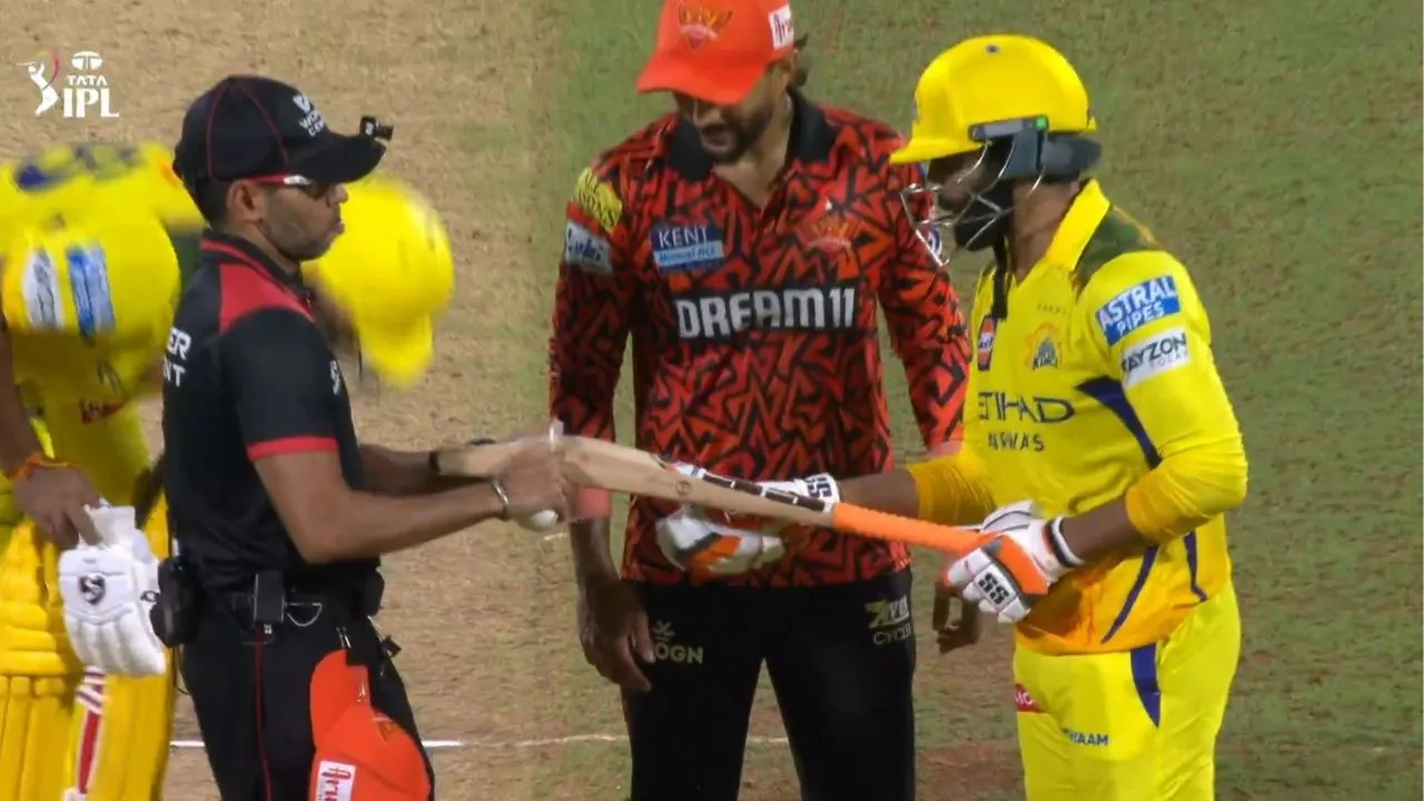 Ravindra Jadeja Bat Check