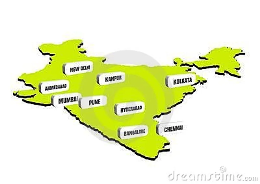 d indian map e