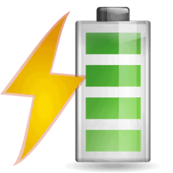 Status battery charging icon