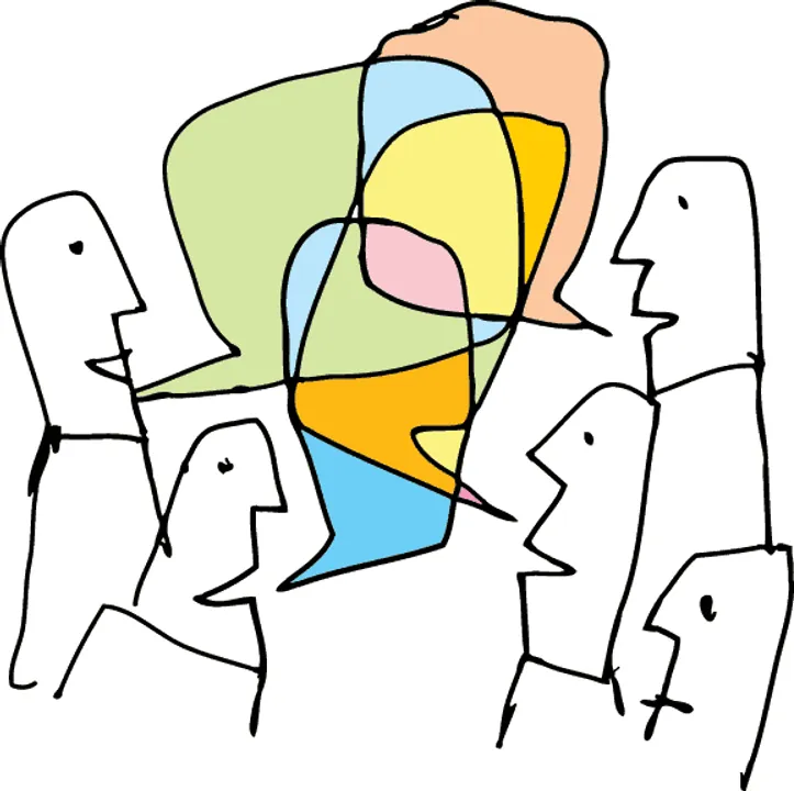 talking