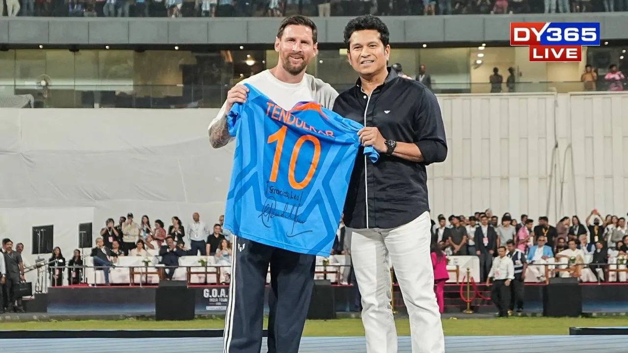  Lionel Messi and Sachin Tendulkar — shared the centre stage in a grand celebration of sport 