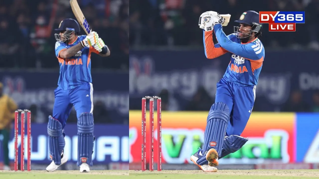  Captain Surya Kumar Yadav and Tilak Varma at the crease 