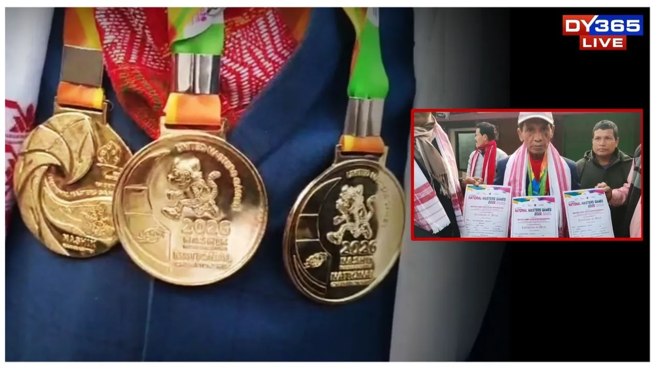  80-Year-Old Assam Athlete Wins Three Gold Medals at National Masters Games in Maharashtra