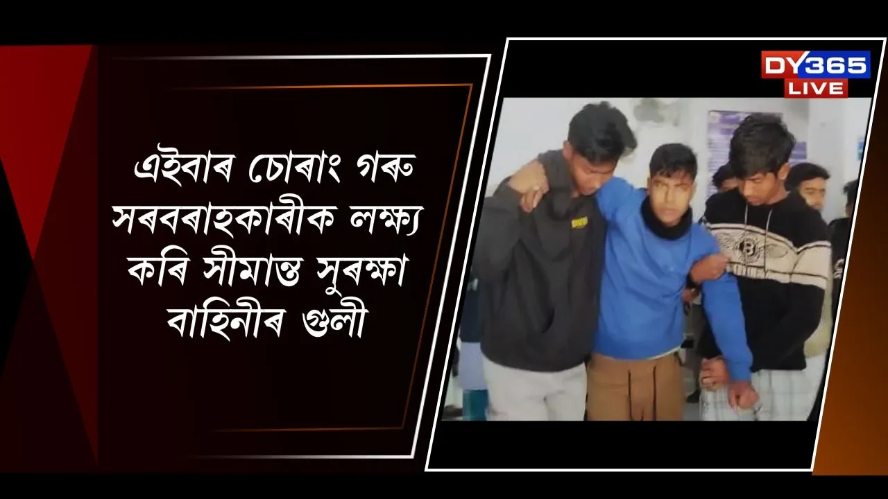  এইবাৰ চোৰাং গৰু সৰবৰাহকাৰীক লক্ষ্য কৰি সীমান্ত সুৰক্ষা বাহিনীৰ গুলী
