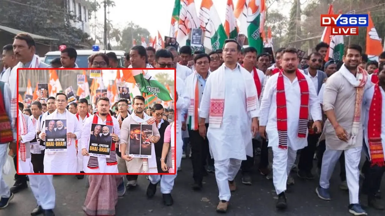  ‘Modi–Epstein’ Slogans Raised During Congress Padyatra in Assam 