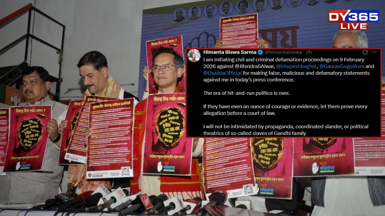  Assam CM to File Defamation Cases Against Congress Leaders