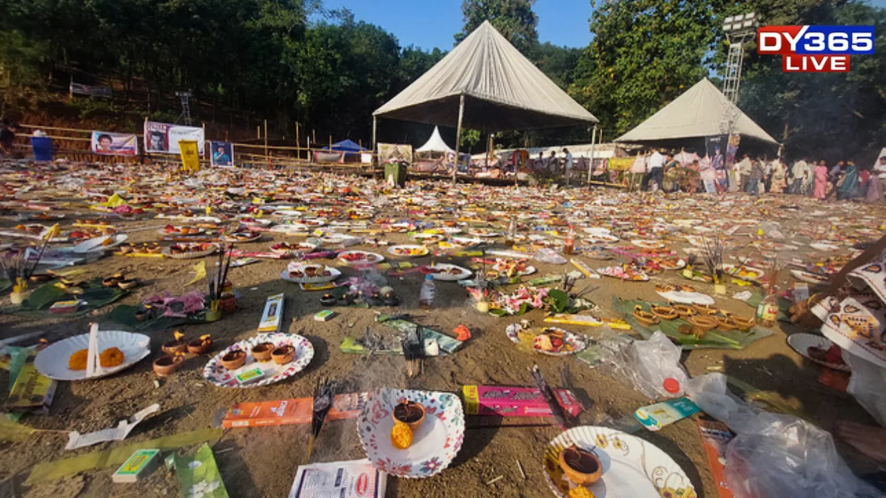 Sea of Earthen Lamps, Waste Piles Up at Zubeen Kshetra in Sonapur 