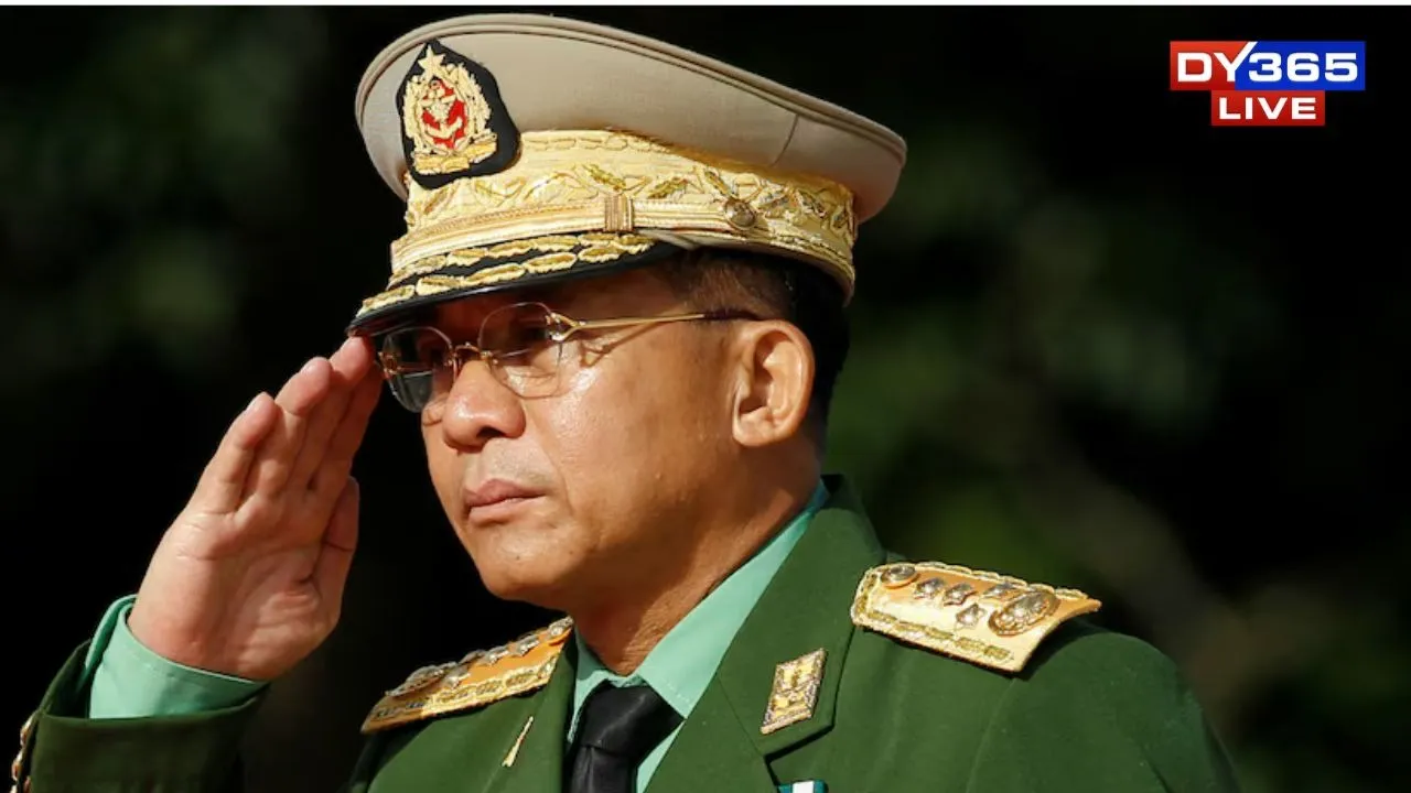  Myanmar's junta leader, Min Aung Hlaing. 