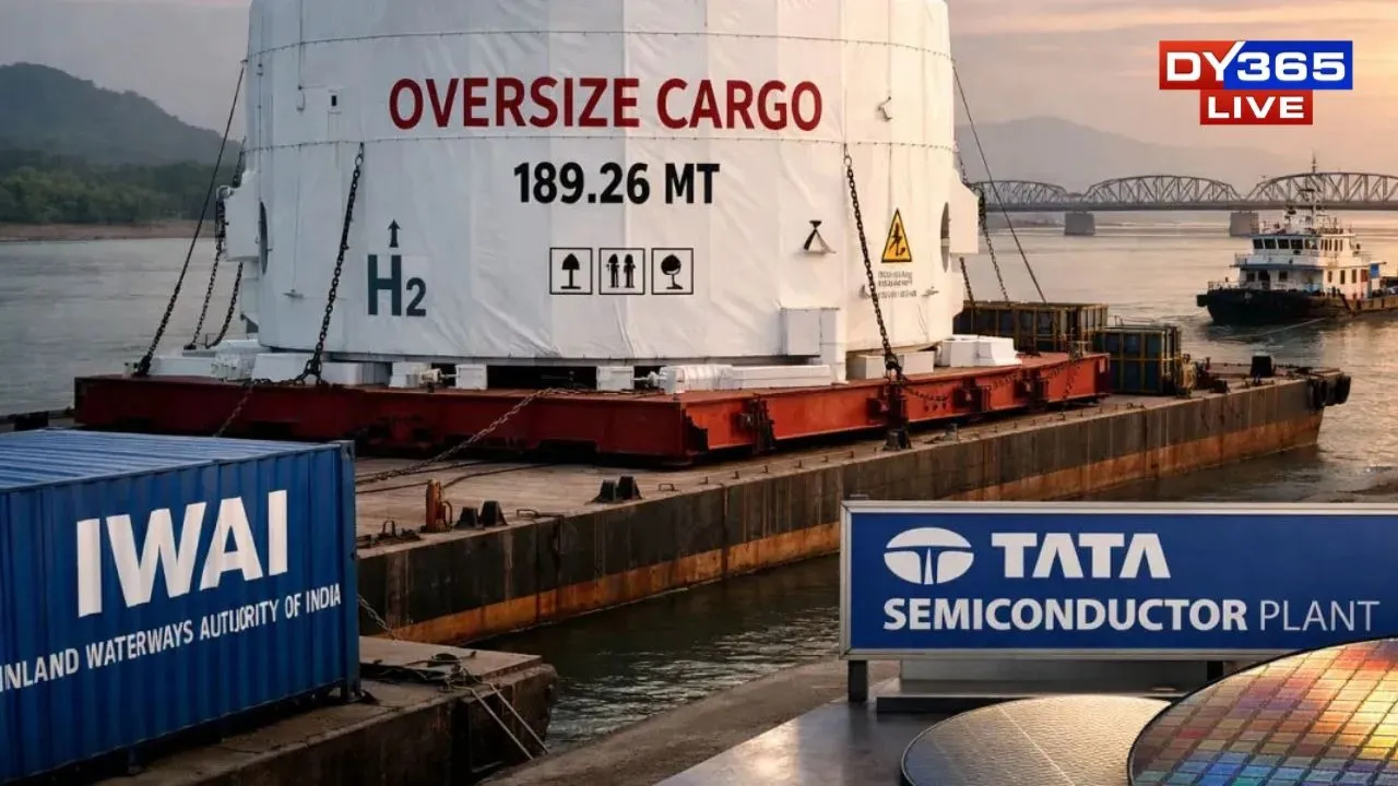  Assam: 189 Tonne Semiconductor Machinery Delivered to Tata Facility via Brahmaputra Waterway