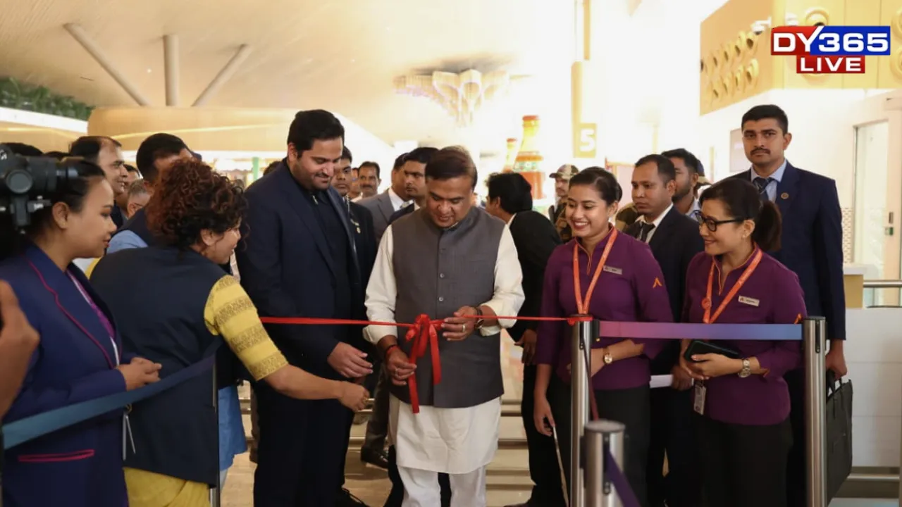  CM Sarma formally inaugurated operations at the new integrated terminal at Guwahati Airport Photograph: (@CMOfficeAssam (X)) 