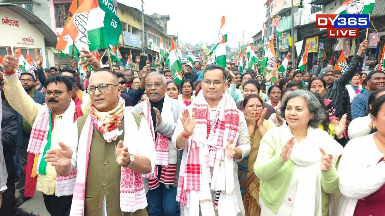  ‘Samay Paribartanor Yatra’ Enters Assam's Tinsukia; Gaurav Gogoi Targets BJP Over Land, Governance Issues