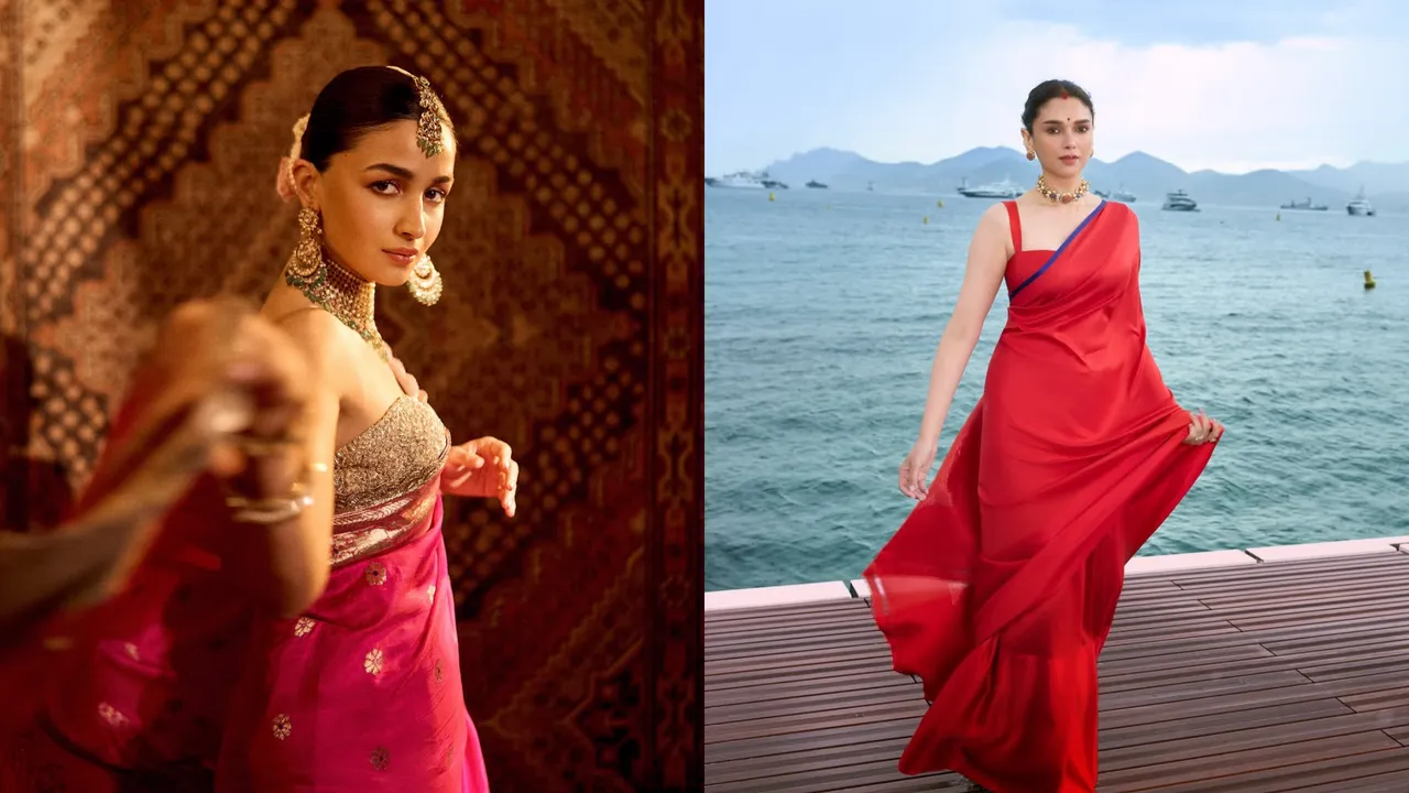 hairstyles for saree