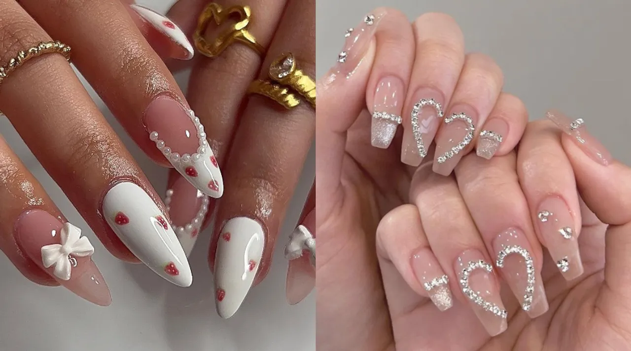 Skip Your Bold Colours For These 8 Coquettecore Nail Art Designs