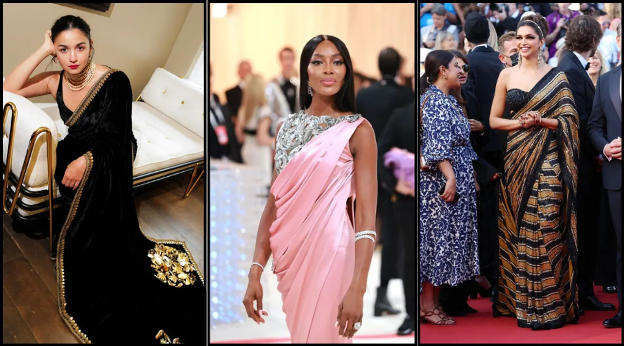 13 Times The Iconic Sari Made Heads Turn At Global Red Carpets