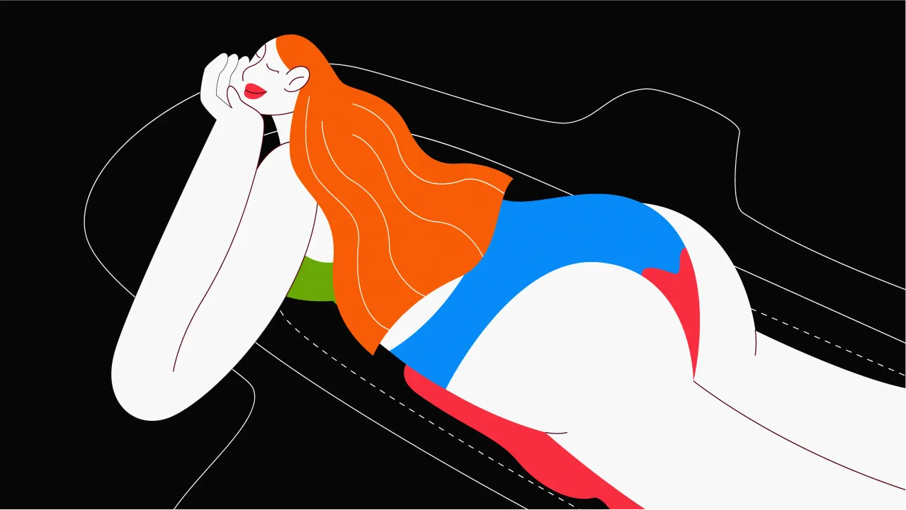 A woman on her period using sanitary pads, among the most common menstrual products in India