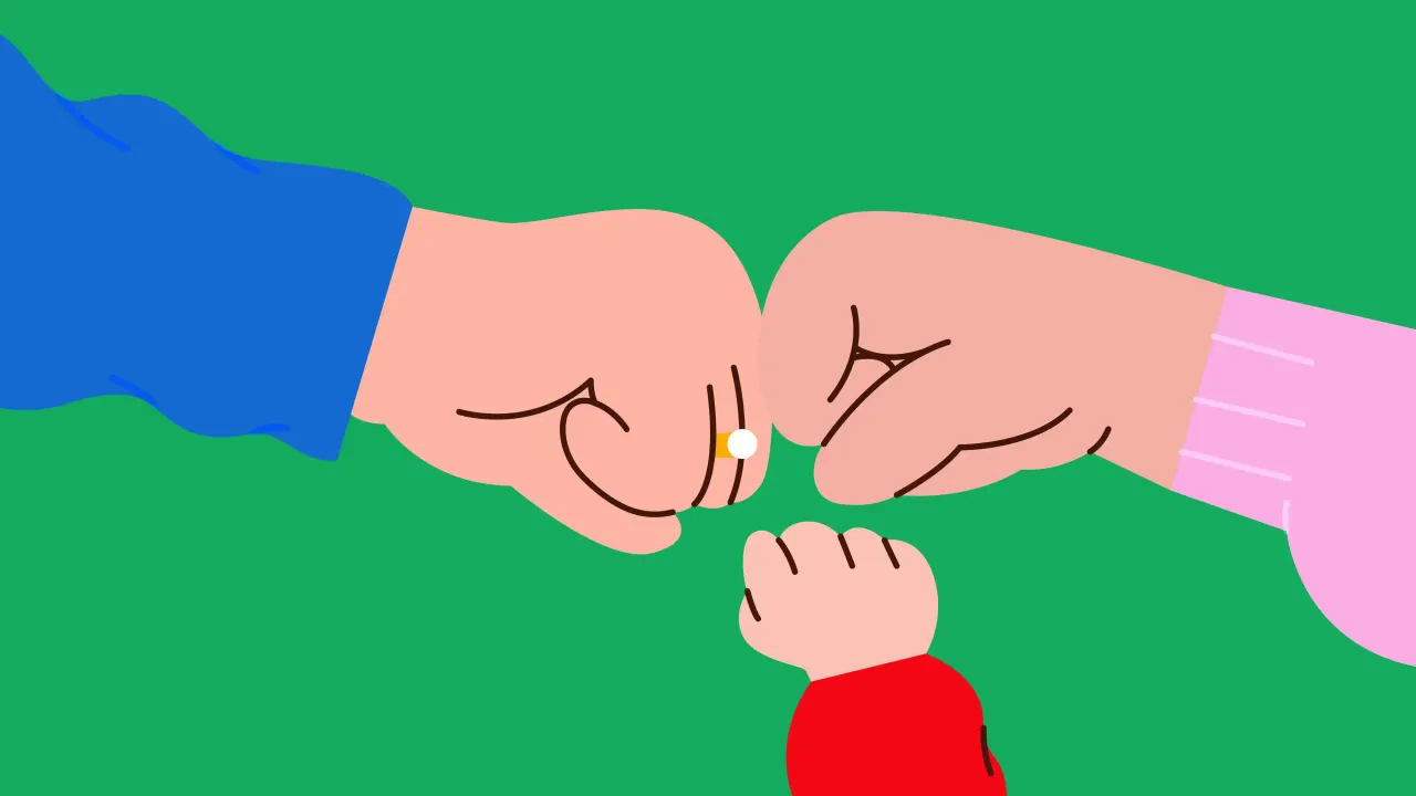 Illustration of blended families in India and changing parenting structures