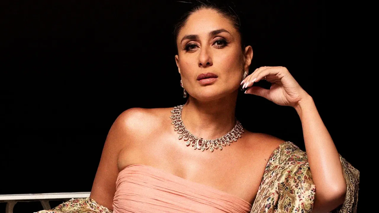 Kareena Kapoor Khan in a strapless nude gown and statement necklace, symbolising her timeless influence and brand value