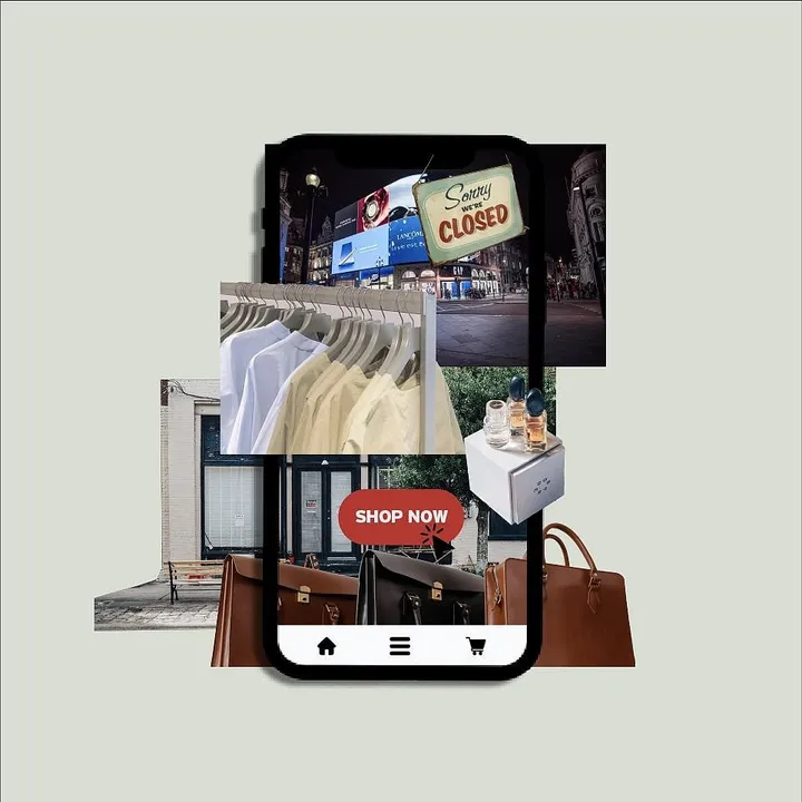 How are brick-and-mortar outlets dealing with the challenge of online shopping?