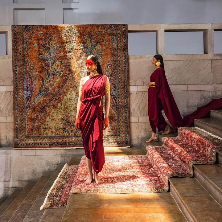 Can Jamavar be used to create a rug? The Obeetee X Valaya collab proves so