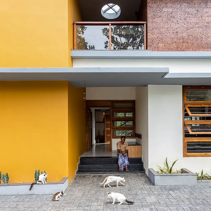 Minimalist design meets maximum charm in this riverfront farmhouse in Kozhikode