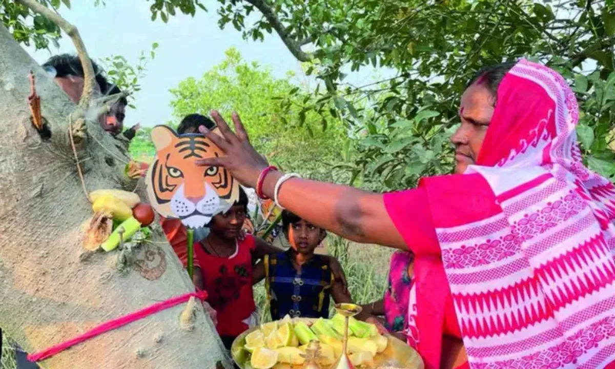 Sunderbans Women Celebrate Bhai Phota Festival with Mangrove tree