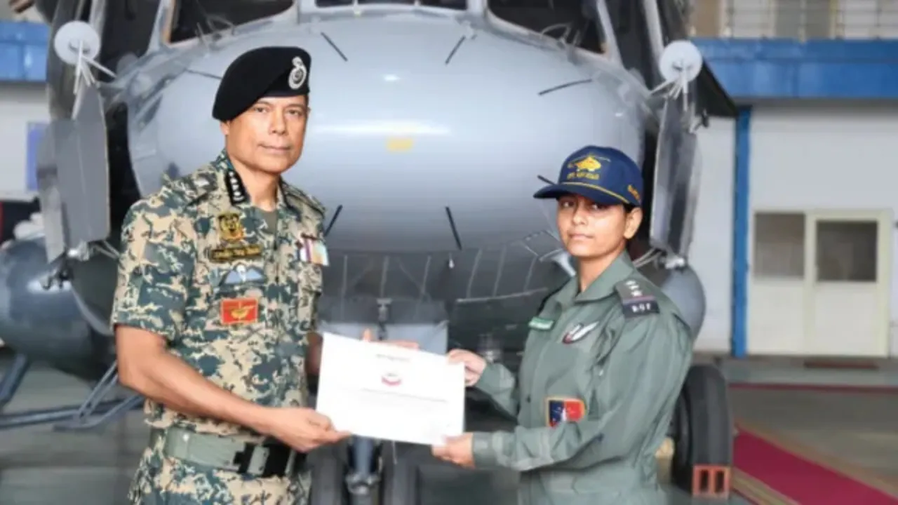 Bhawna Chaudhary Becomes First Woman Flight Engineer in BSF, Marking Milestone for Gender Inclusivity
