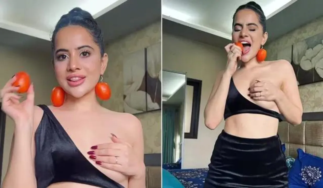 Uorfi Javed Wears Tomatoes