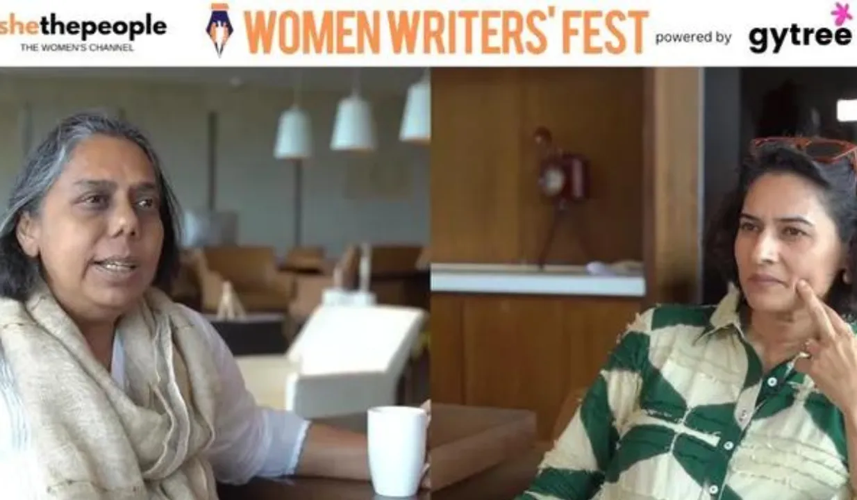 Ruchira Gupta with Shaili Chopra at Women Writers Fest