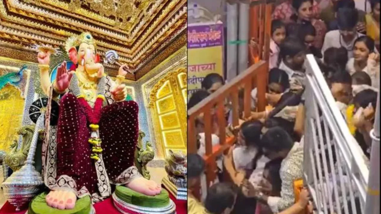 Lalbaugcha Raja Viral Videos Fuel Controversy On VIP Culture