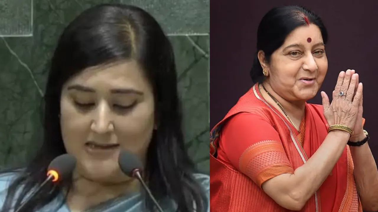 Bansuri Swaraj Honors Legacy with Sanskrit Oath