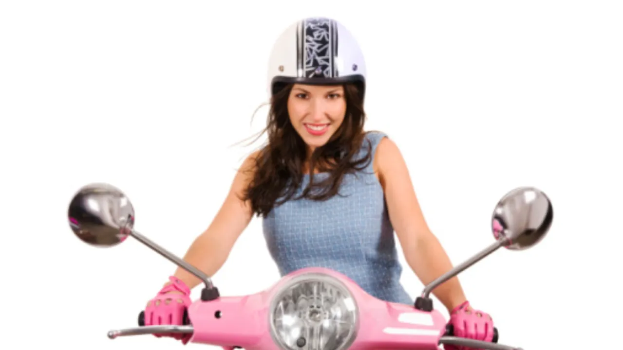 woman on scooty