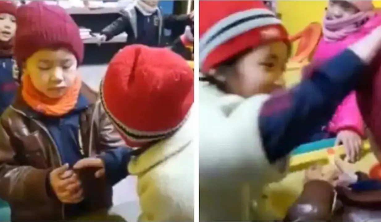 क्लासमेट के आंसू पोंछ रही इस बच्ची ने सोशल मीडिया पर जीता सबका दिल, अरुणाचल प्रदेश से वायरल हो रही वीडियो