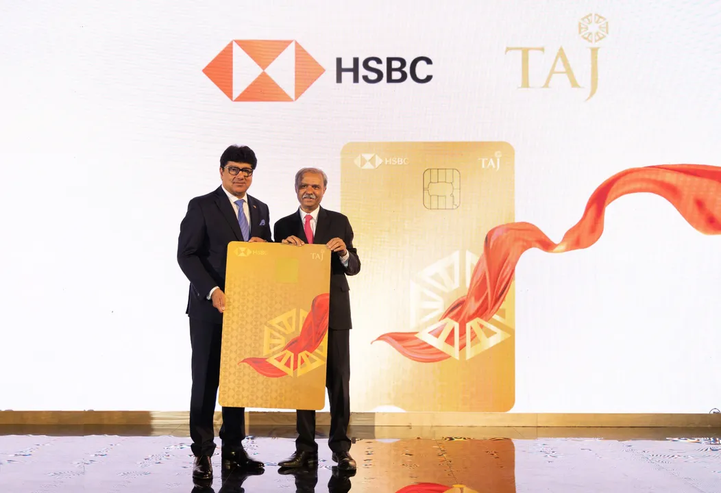 HSBC Taj Credit Card launch - Hitendra Dave CEO HSBC India  and Puneet